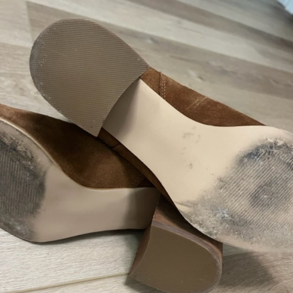 Steve Madden Addy Cognac Suede Bootie - Size 11 - image 5